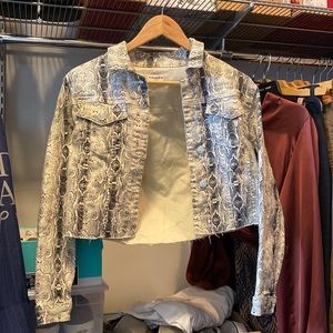 Snake Skinn Denim Jacket